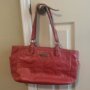 Pink coach purse